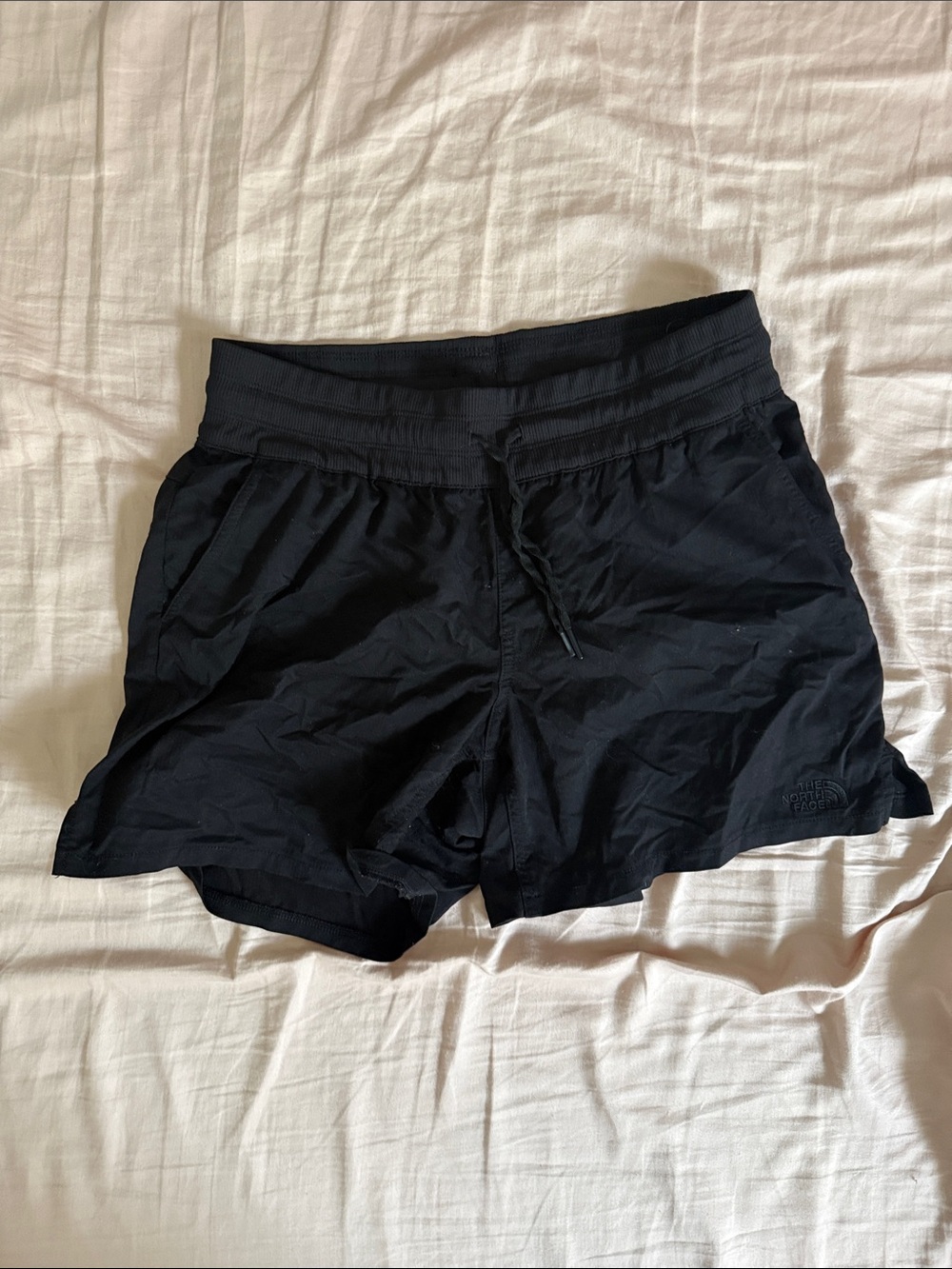 North face black shorts, size medium
